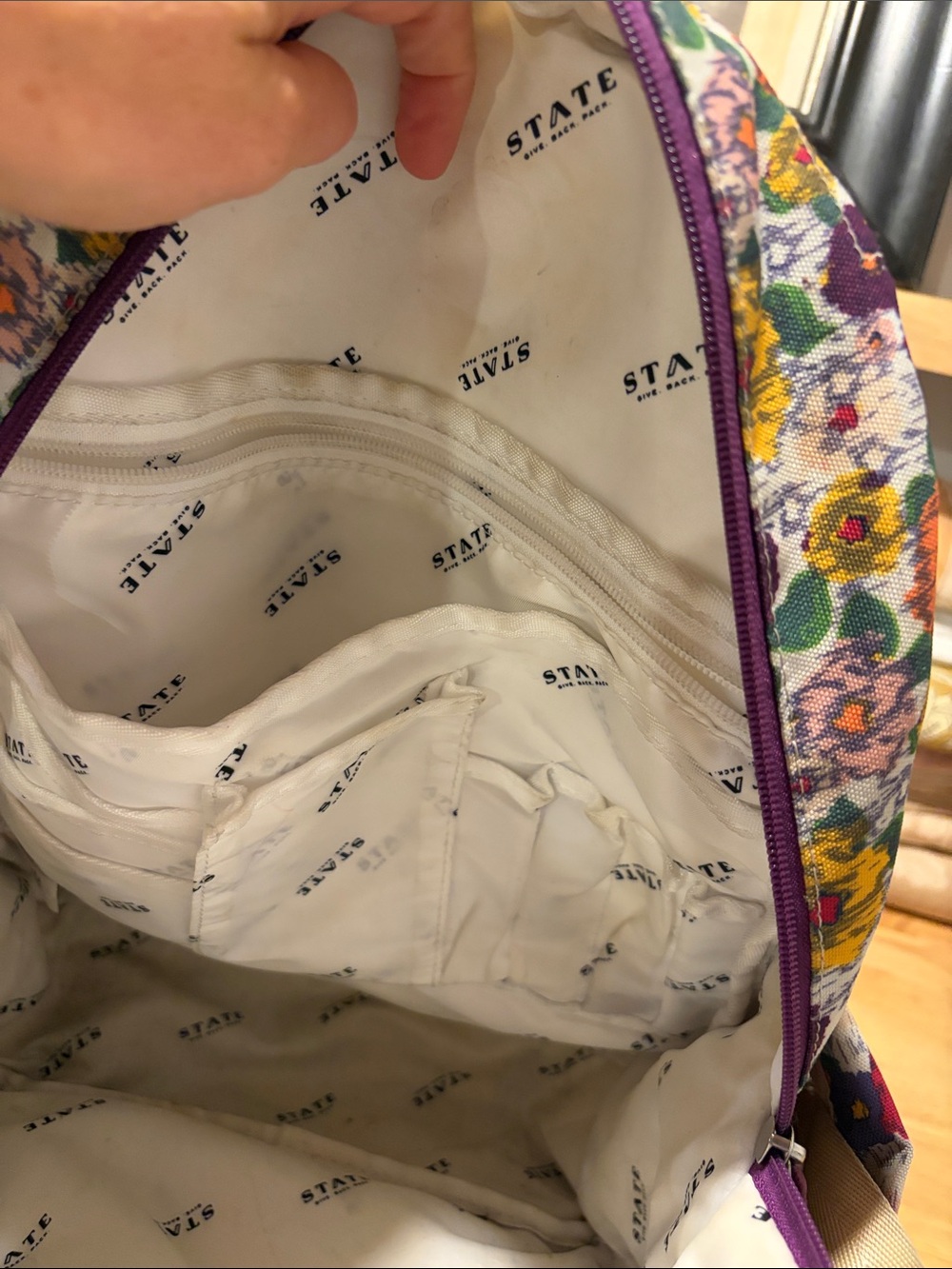 STATE Kane Floral-Print Backpack - Picture 7 of 7